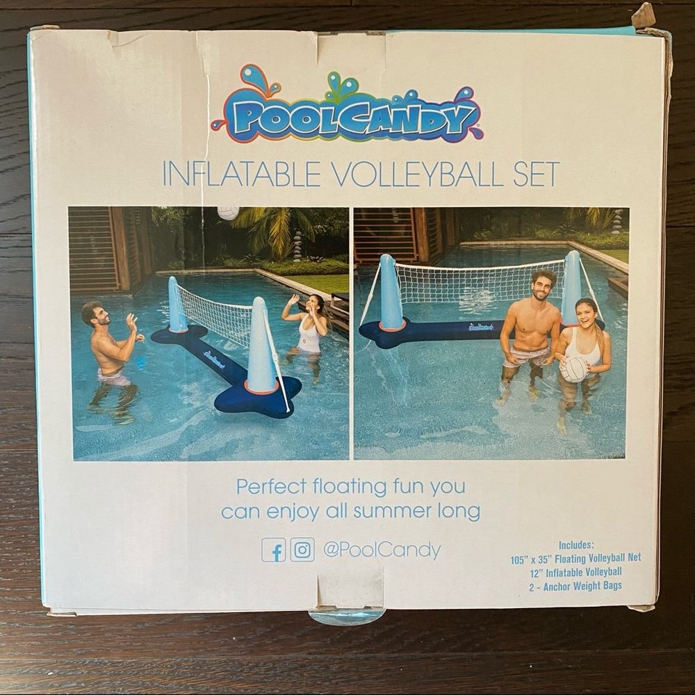 Poolcandy Inflatable Pool Volleyball Set 🏐 - Picture 2 of 4